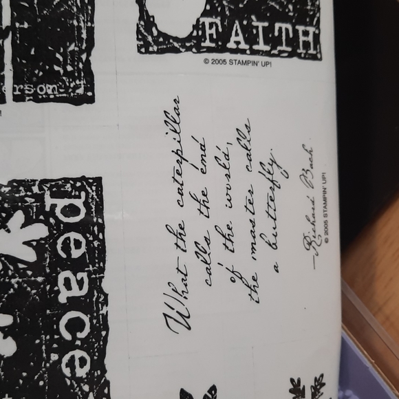 Natures Secret Stampin Up rubber stamp set - Picture 3 of 5